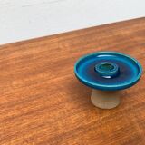 Danish ceramic candlestick from the mid-century by Herman A. Kähler for Hak, 1960s.