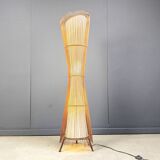 Vintage italian bamboo floor lamp, 1960s