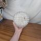 Vintage 60s Woven Glass Modernist Wall or Ceiling Light