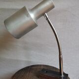 Vintage desk lamp in metal and wood