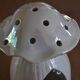 Iridescent ceramic night light for children, Italian.
