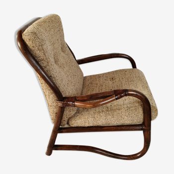 Fauteuil en rotin vintage