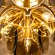 Vistosi Disc Chandelier in Smoked Glass, Italy, 1960s