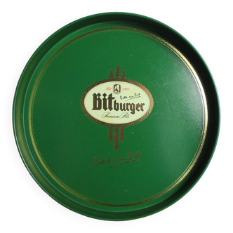 Plateau à bière Bitburger vert Vintage