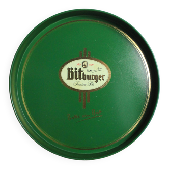 Vintage green bitburger beer platter