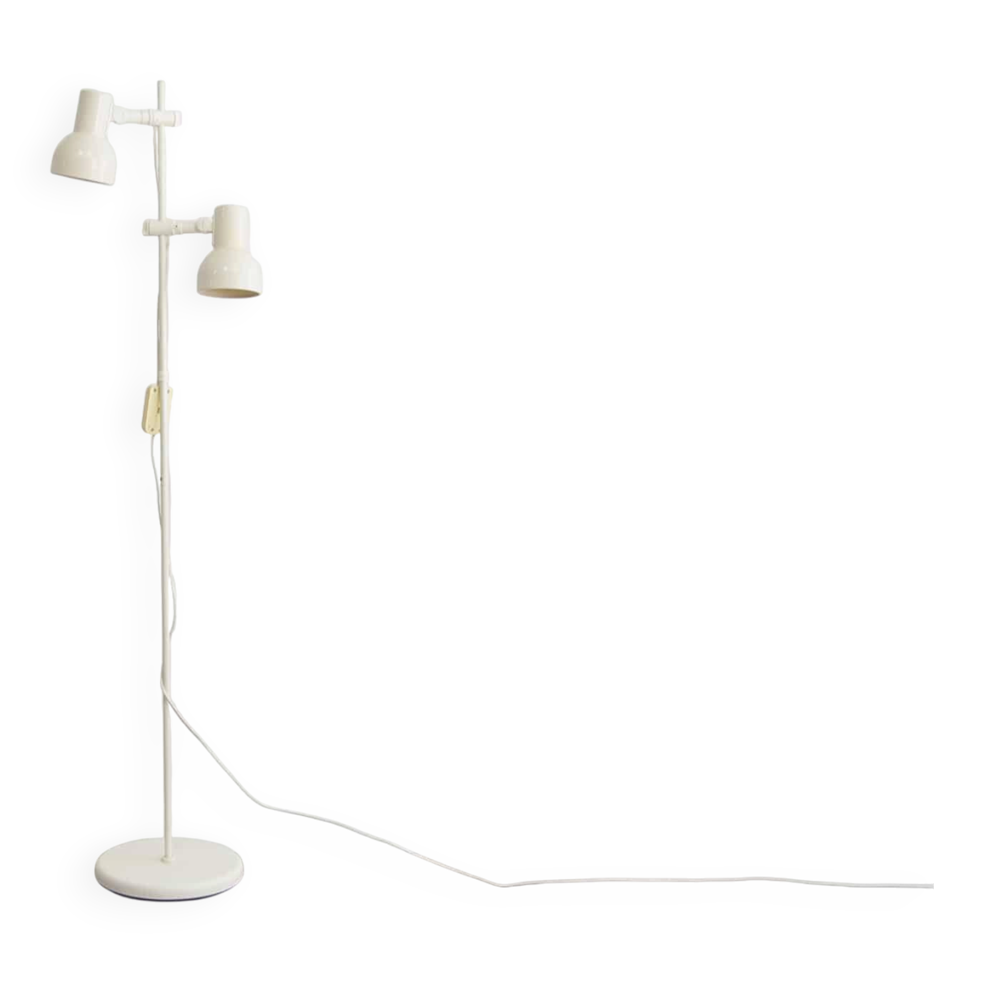 Lampadaire vintage en métal blanc, Ikea