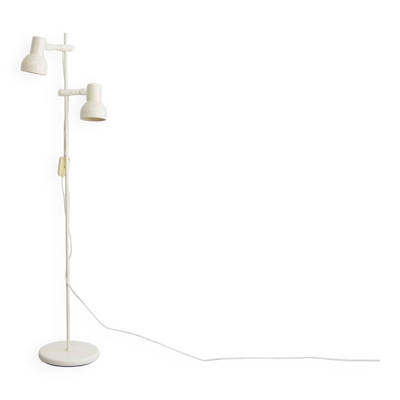 Lampadaire vintage en métal blanc, Ikea