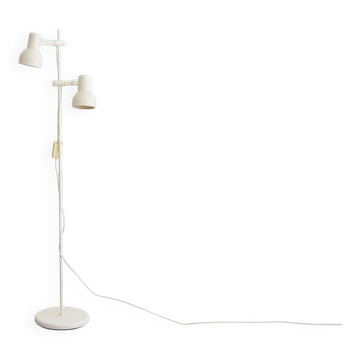 Lampadaire vintage en métal blanc, Ikea