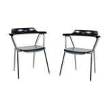 Black model 4455 dining armchairs by Niko Kralj