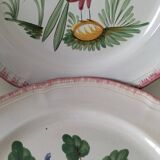 Set of 3 vintage Sainte-Radegonde earthenware plates