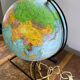 Vintage globe 1930 Perrina Picquart Metal and glass entirely original map geography