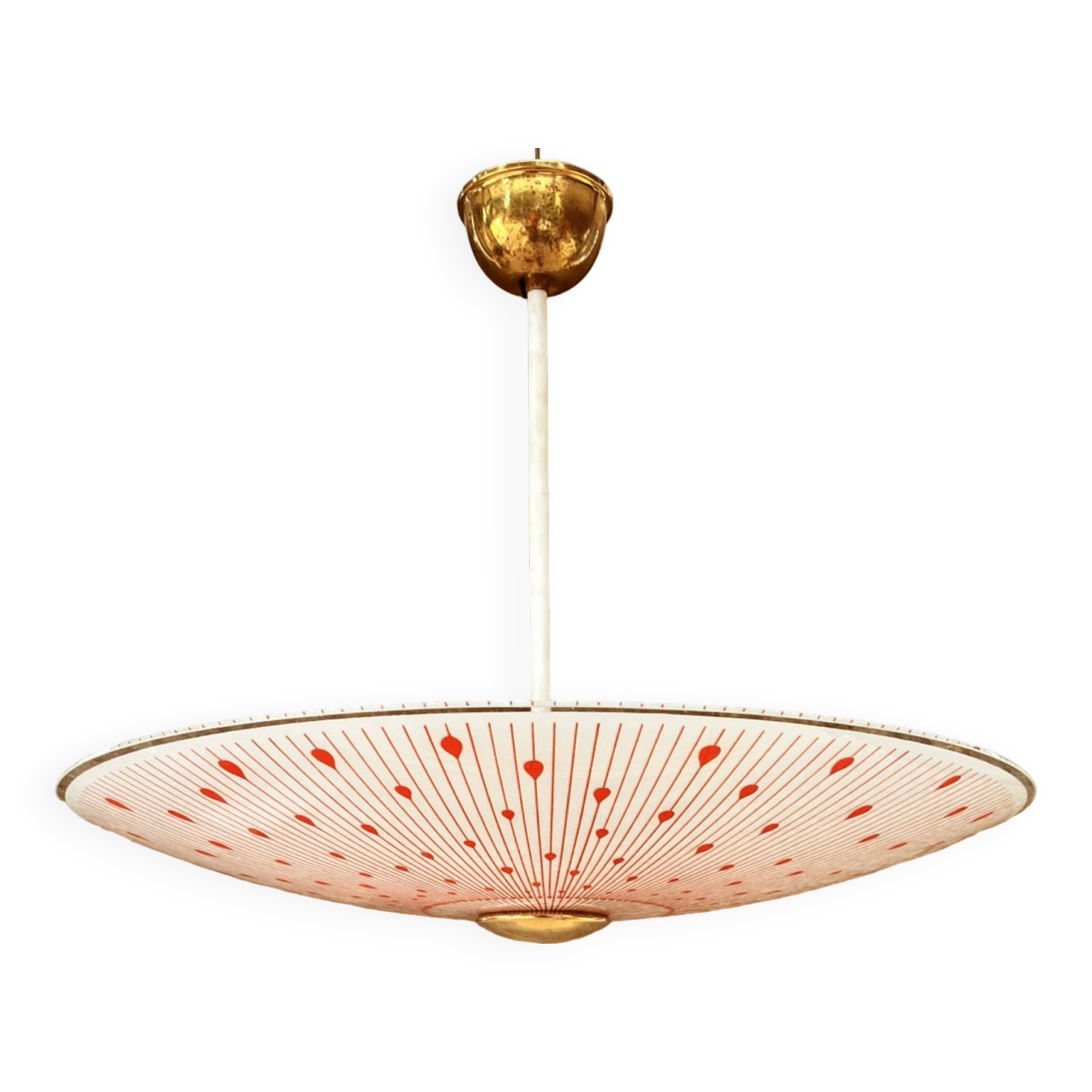 Brusel Napako style ceiling light, Czechoslovakia, 1960s.