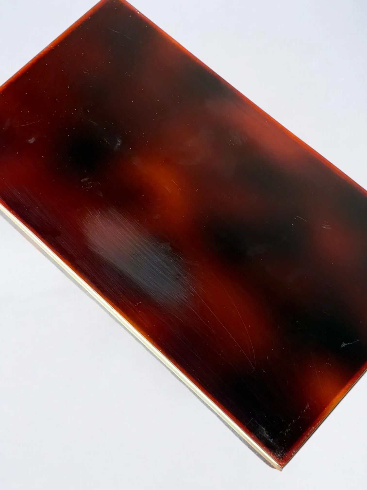 Faux tortoise shell Dior vanity box, Italy, 1970s