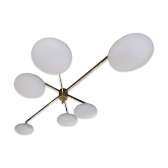 Hanging lamp in the style of the Italian creations of the 50s