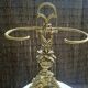 Bronze and brass umbrella stand decorated with a swan.