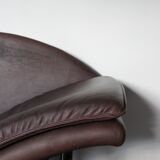 Scandinavian modern leather sofa