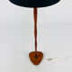 Vintage danish brass and rosewood floor lamp, 1960s.