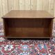 Square teak coffee table on wheels from the 70s by G-Plan