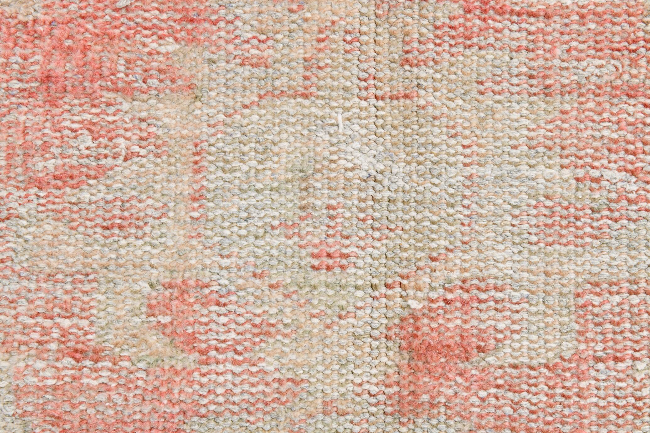 6x9 Pale Red & Beige Vintage Rug