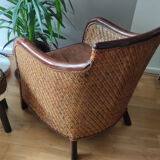 Rattan armchairs