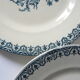Lot de 4 assiettes plates terre de fer  modèle Alhambra  bon état
