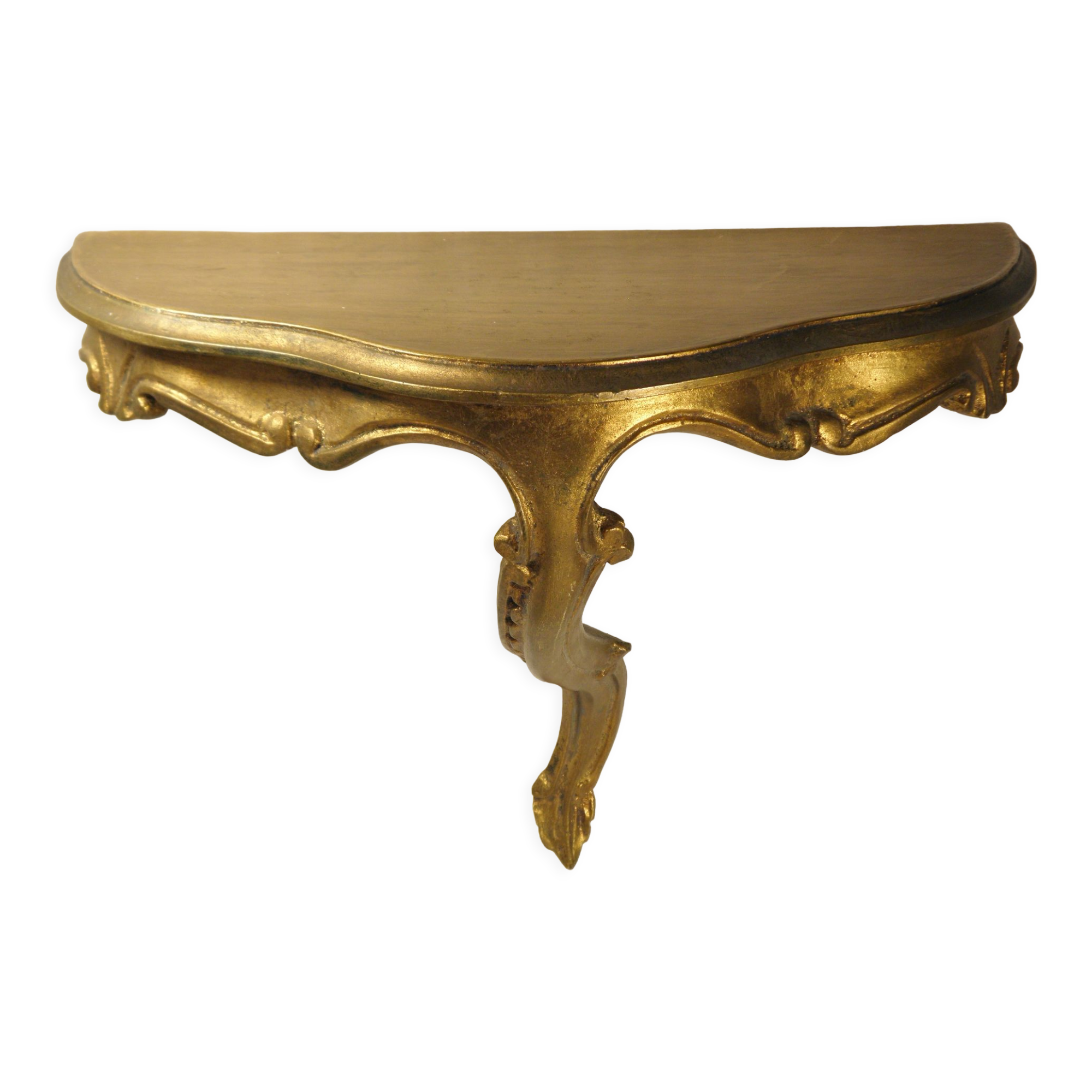 Old gold wall console 39 cm
