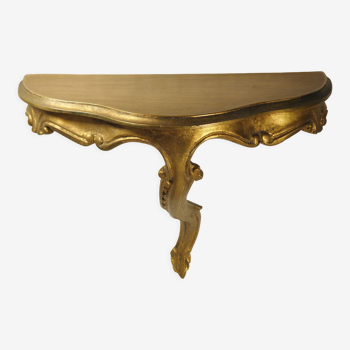 Old gold wall console 39 cm