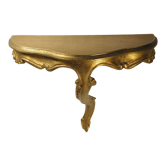 Old gold wall console 39 cm