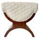 Art Deco Stool in Rosewood Veneer, France, 1930s