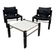 Paire de fauteuils + table ARKANA Maurice Burke