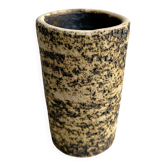 Vase en céramique vintage "Écorce de bouleau", cylindrique, chamotte