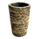 Vintage "Birch Bark" ceramic vase, cylindrical, Chamotte