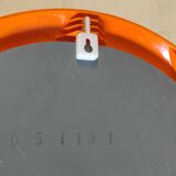 Orange oval mirror - 1970s