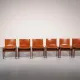 Tobia & Afra Scarpa 'Monk' chairs – walnut & cognac saddle leather