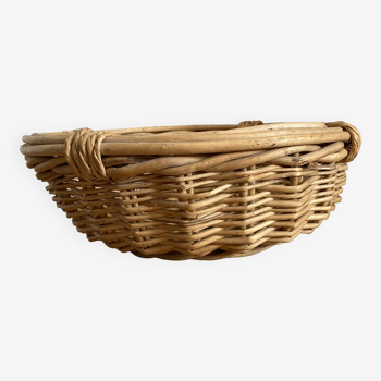 Rattan wicker pan