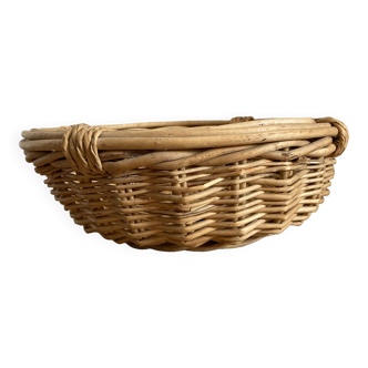 Rattan wicker pan