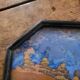Plateau sous-verre en nacre, années 60