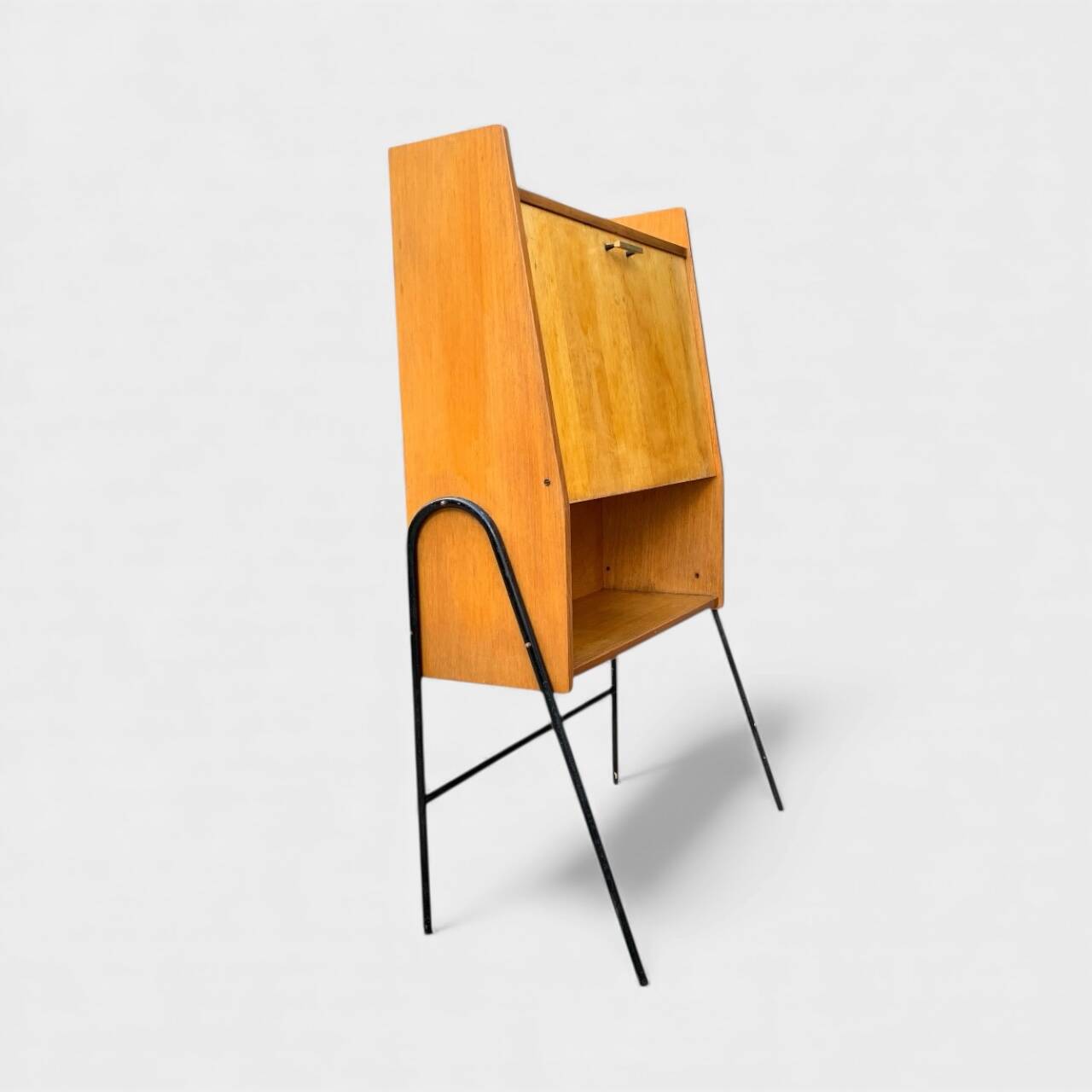 Vintage 1950s asymmetrical wall-mounted secretary desk