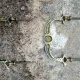 Paire de poignées de meuble en bronze mascaron XIXe siècle