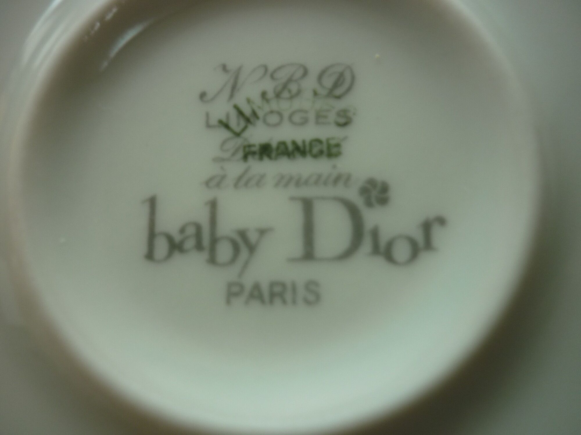 Baby Dior Hoop Little Girl Plate