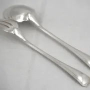 Christofle America service cover, stew 2 pieces, Art Deco, silver-plated metal.