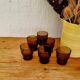 Lot de 6 verres à eau Vereco vintage