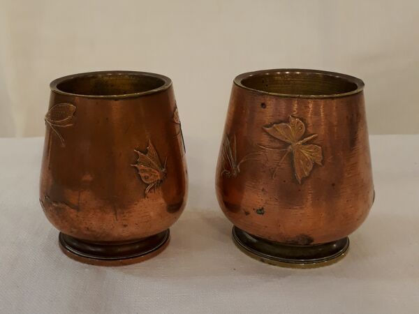 Nécessaire à tabac en cuivre