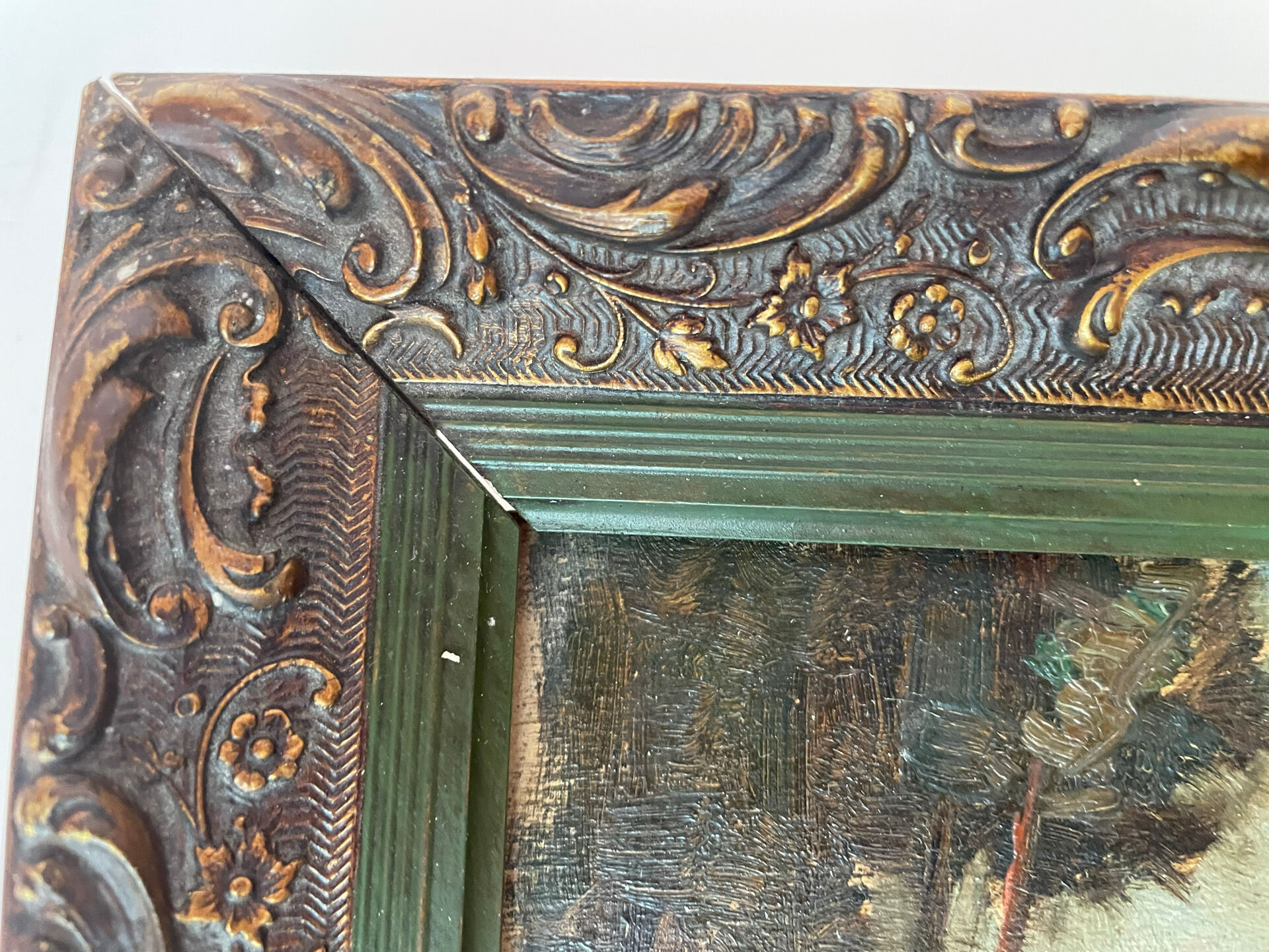 Pair of antique paintings
