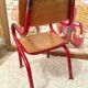 Chaise enfant écolier vintage