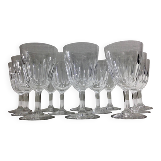 Baccarat – 12 verres à eau En Cristal De Baccarat Modèle Casino