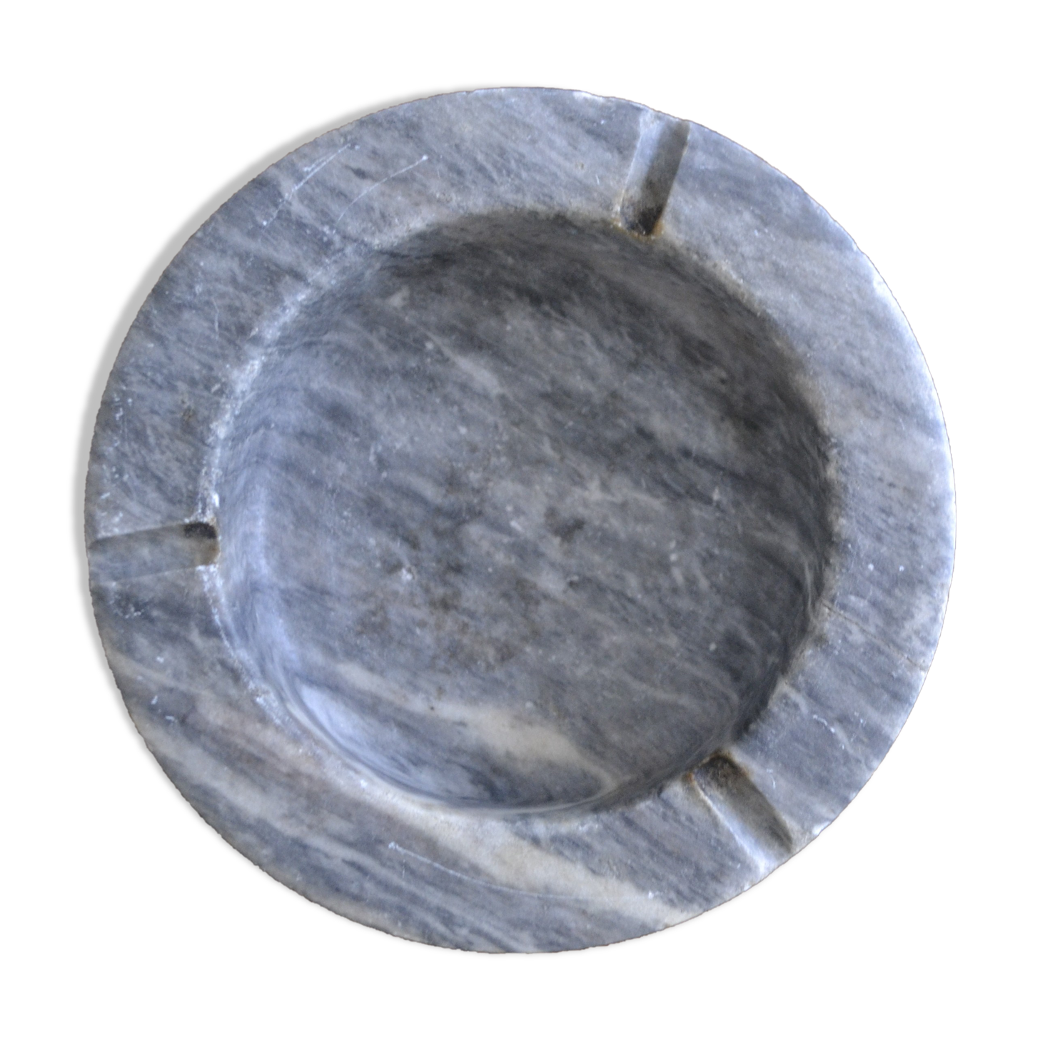 Gray marble ashtray