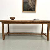 Antique farmhouse table in solid cherry wood