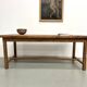 Antique farmhouse table in solid cherry wood