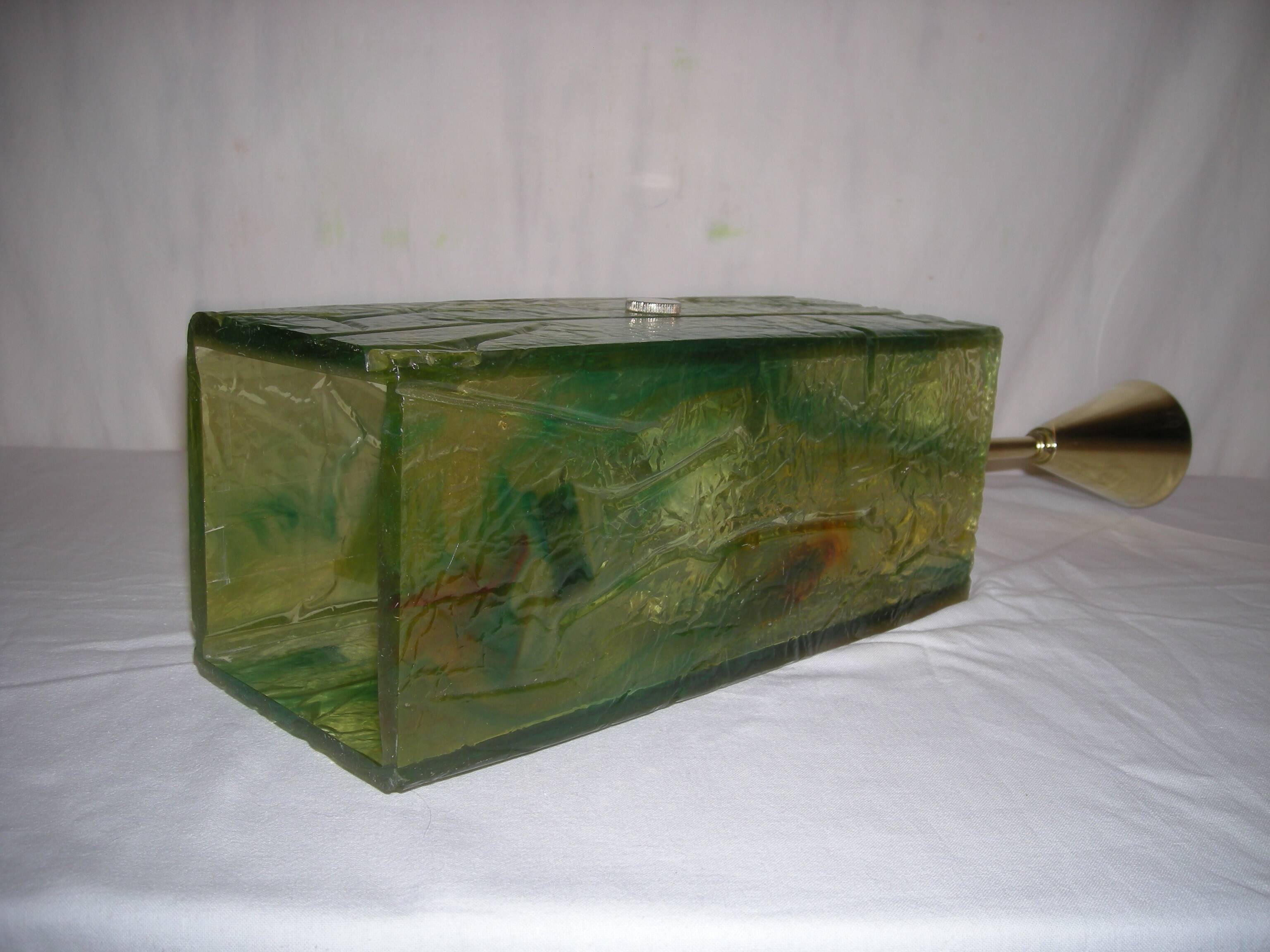 Resin pendant light in the style of Pierre Giraudon from the 60s - 70s